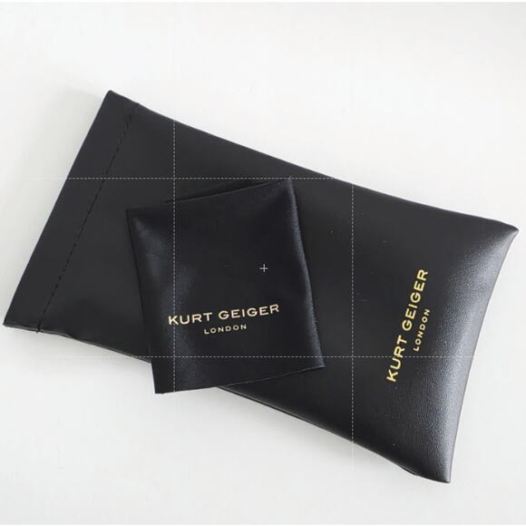 Kurt Geiger London Black Crystal Green Smoke 61mm Aviator Sunglasses 100% UV - Picture 8 of 9